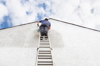 Peinture extérieure à Mercuer — façades et ravalement