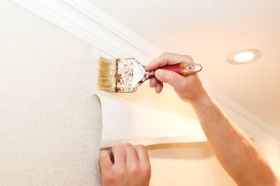 Pose de papier peint à Mercuer — revêtements muraux et toiles de verre